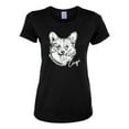 thumbnail image 2 of Cute Corgi Dog Lover Pet Owner Animal Lover Womens Graphic T-Shirt, Black, Medium, 2 of 4