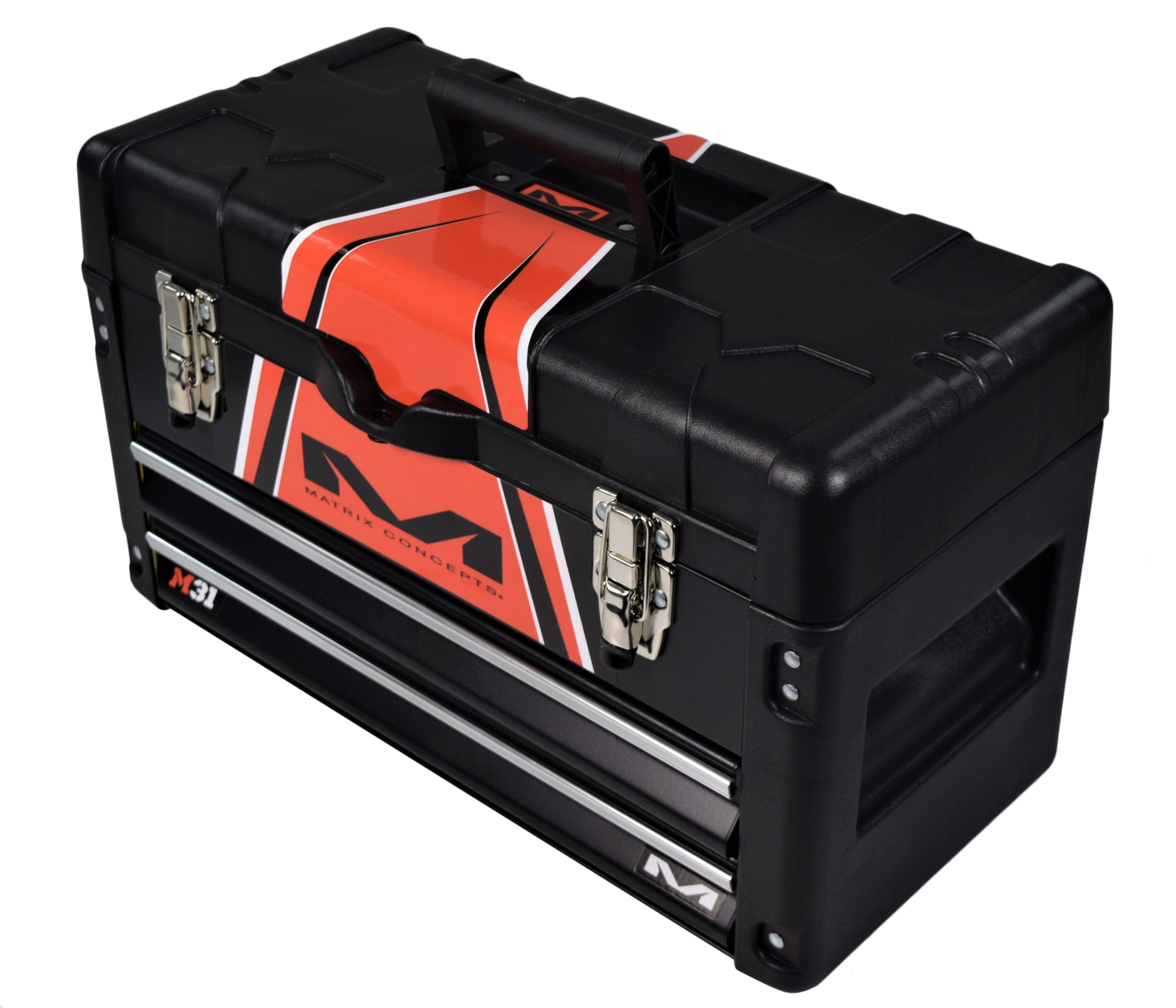 Matrix Concepts M31406 M31 WORX 2 Drawer Tool Box Black/Orange