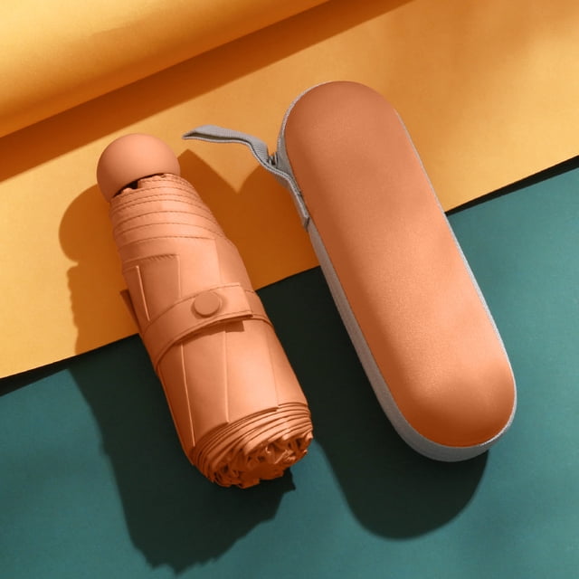 50% Fold Mini Portable Capsule Umbrella Pocket Folding Umbrella Dual-use Sunshade Advertising Gift Custom Umbrella