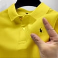 thumbnail image 5 of Hot Men‘s Brand Polo Shirt Golf Shirt 2024 Summer Solid Color Button Clothing Business Men‘s Street Clothing Short sleeved T-shi, 5 of 7