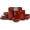 Cherry Red, variant on Ceramic Square 12 count Dinnerware Set - Dinner Plates Salad Plates Cereal Bowls Set Service for 4 - Scratch Resistant Microwave Oven Dishwasher Safe - Cherry Red