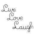 thumbnail image 2 of Live Love Laugh Set 3 Wall Wall Word Word Word de pared de pared, decoración de pared de Arad ARAD Decoración Hogar, 2 of 2