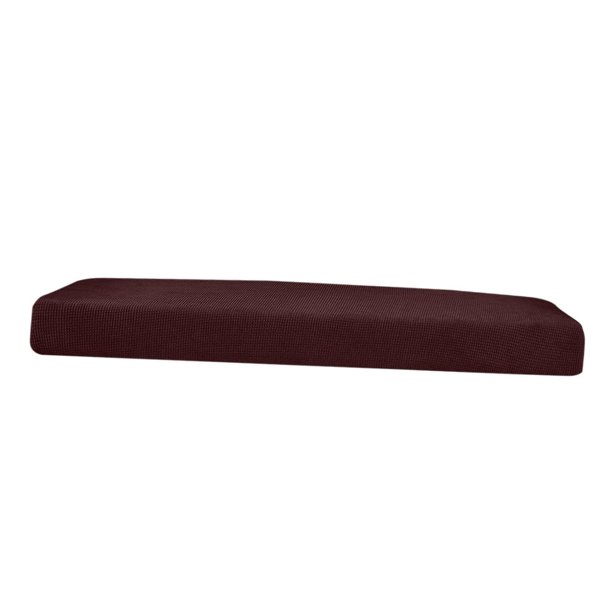 Funda de cojín para sofá de licra suave y elástica, duradera y resistente. Marrón oscuro _Talla L