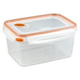 thumbnail image 2 of Sterilite Ultra•Seal™ 12.0 Cup Rectangle, Latching Food Storage Container, Airtight Watertight Seal, Orange, 6 Count, 2 of 9