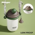 thumbnail image 6 of Sidagar 18 fl oz Leakproof Stainless Stee Insulated Water Bottle with Straw, Wide Mouth, Pistachio Scoop, 6 of 9