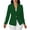 Green, variant on Women's Casual Sleeve Button-up Long-sleeved Patchwork Blazer