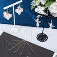 thumbnail image 4 of 1 Box 600Pcs Long Head Pins Gold Earring Pins Silver Brass Small Round Ball Head Pin Findings Flat Headpins for Jewelry Making Earrings Charms Bracelets Accessories Supplies Crafts Beginner, 4 of 6