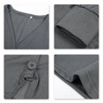 thumbnail image 5 of Cotton Ladies V-neck Fashion Design Loose Solid Color Casual Cardigan, 5 of 5