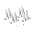 thumbnail image 1 of 4 soportes para mampara de urinario de baño, clips para mampara de urinario con sujetadores para instalaciones o reparaciones, soporte en forma, 1 of 9
