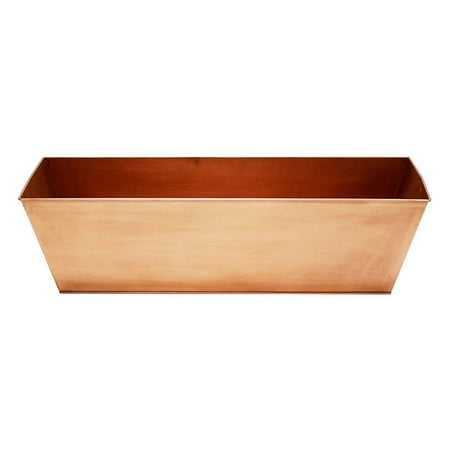 - Achla Designs Galvanized Tin Flower Box - Copper Finish