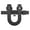 5FT-152CM, variant on Single Barn Door Hardware Kit, Horseshoe Hanger Roller Black Carbon Steel Flat Track System ,Easy to Install