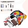thumbnail image 6 of Eheartsgir Zipper Closure Underarm Shoulder Bag for Shopping, Tropical Hibiscus Large Capacity Crescent Handbag PU Leather Shoulder Bags for Women, 6 of 8