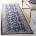 thumbnail image 3 of SAFAVIEH Tucson Paisley Traditional Machine Washable Runner, 2'6" x 8', Navy/Beige, 3 of 9