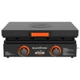 thumbnail image 2 of Blackstone Adventure Ready Outdoor Griddle, 2-Burner 22" Propane Flat Top Grill with Hard Cover, Black, 2 of 5