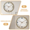 thumbnail image 3 of BRIGHTFUFU 1Set Wall Clock 30x30cm Multi Color Round Shape Silent Operation For Home And Office Decor Plastic Glass, 3 of 6