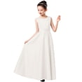 thumbnail image 4 of XQYLOS Girls Formal Dress A Line Sleeveless Flower Long Dresses Kids Cute Birthday Wedding Dress Stage Performance Dresses Teenage Wedding Dress Fl𝗈wy, 4 of 8
