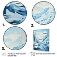 thumbnail image 3 of Designart "Blue Winter Glacier Ice wall art" Landscape & Nature Floater Framed Wall Art Print, 3 of 7