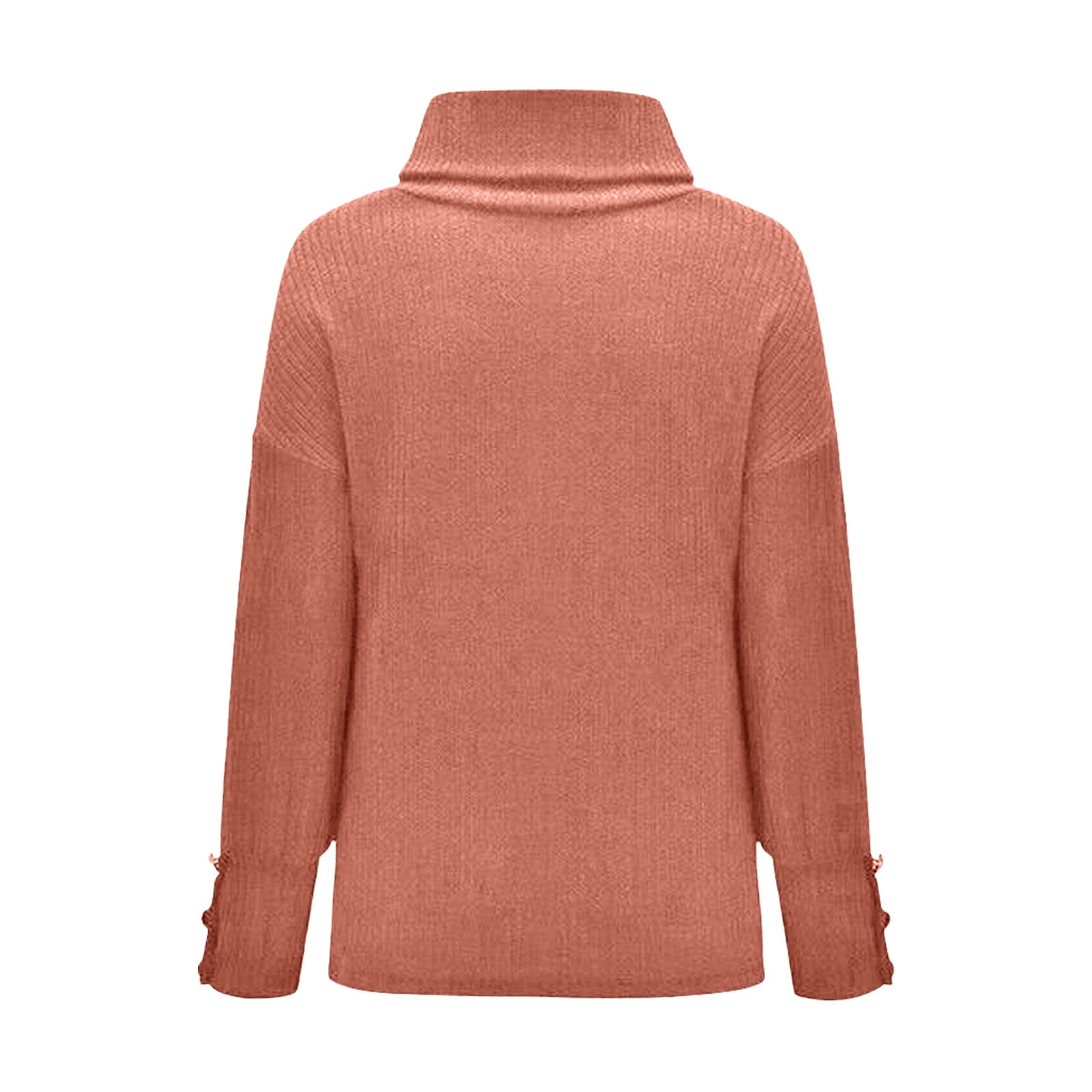 Zanvin Holiday Sweaters Autumn And Winter Women s Casual Turtleneck Pullover Blouse Knitting Long Sleeve Solid Tops Sweaters Gifts Clearance Sale Othe