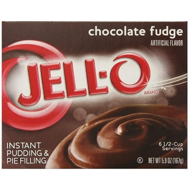 Jell-O Instant Pudding & Pie Filling, Chocolate Fudge, (Pack of 6)