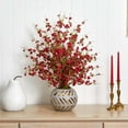 thumbnail image 4 of Nearly Natural 30" Cherry Blossom Artificial Plant in Vase, Red, 4 of 7