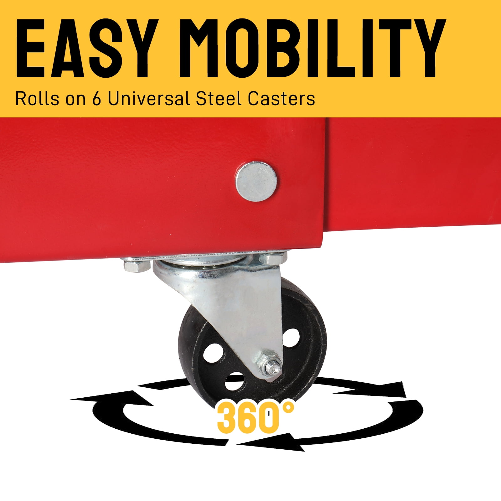 Ktaxon 2 Ton Engine Motor Hoist, Cherry Picker Crane for Car/SUV/Truck Engines, 4400LB Max Load, Red