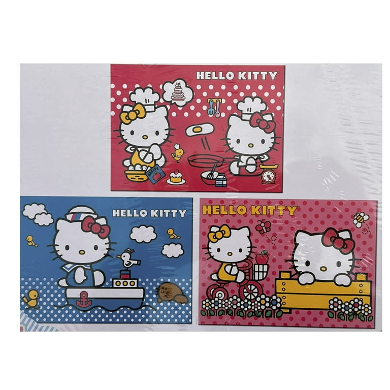 Pack of 3 Hello Kitty Puzzle - Wood Puzzle Collection ( With