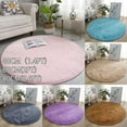 thumbnail image 5 of Sufanic Ultra Soft Round Shaped Bedroom Carpet,Decorative Living Room Shaggy Area Rug,Fluffy Playing and Yoga Mat with Anti-Slip Bottom, 5 of 5