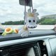 thumbnail image 2 of Adorno para coche con forma de fantasma en un columpio, accesorios de ganchillo para coche con forma de fantasma, colgante de fantasma pequeño y bonito hecho a mano, adorno para espejo retrovisor de c, 2 of 8