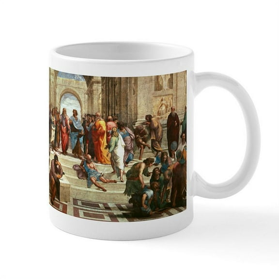 CafePress - School Of Athens By Raphael Mug - 11 oz Ceramic Mug - Novelty Coffee Tea Cup
