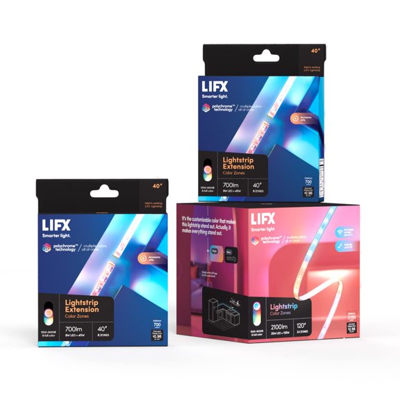 Paquete Lightstrip LIFX con 120 tiras de luces LED inteligentes