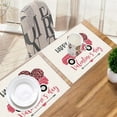thumbnail image 4 of XKHAZA Valentine's Buffalo Plaid PlaceMats - Love Heart Truck Table Mats Washable Place Mats Valentines Day Anniversary Wedding Holiday Kitchen Dining Table Decoration, 4 of 4