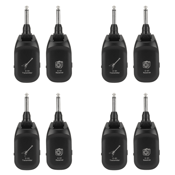 Receptor Y Transmisor Audio Recargable Por USB Pastilla Inalámbrica para Guitarra Eléctrica C01