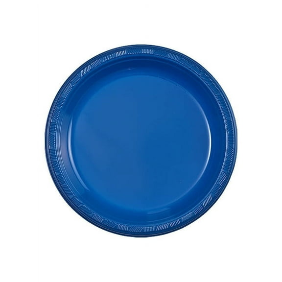 Hanna K. Signature 10" Regal Blue Plastic Party Plates 50 Count