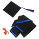 thumbnail image 3 of ColoMX 1 juego de gorro y bata de peluche de oso de graduación, sombrero para celebraciones de graduación, traje de muñeca de graduación, diploma para muñeca, accesorios de cosplay de graduación, 3 of 7