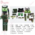 thumbnail image 3 of Disfraz de Cosplay del juego de anime Valorant, nuevo héroe Skye, conjunto de pantalones y top con peluca, ropa para fiesta de carnaval y Halloween, juego de rol, 3 of 5