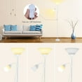 thumbnail image 5 of Adjustable Floor Lamp, 2 Head LED Torchiere Standing Lamp, Modern Dimmable Tall Reading Light with Bulbs for Living Room, 5 of 10