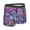 thumbnail image 3 of Balery Watercolor Butterflies Men's Boxer Briefs, Soft and Breathable Cotton Underwear with nylon Waistband-XX-Large, 3 of 9