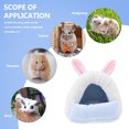 thumbnail image 3 of Shisuyan Hamster Sleeping House Round Cloth Sky-blue 1Set Resting Place Warm, 3 of 9