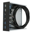 thumbnail image 3 of 4.8GBPS SuperSpeed ​​USB 3.0 + USB 2.0 Extensión de Audio HD de 19 Pines Panel Frontal Aleación de Aluminio, Plug & Play, No Necesita Alimentació Extern, compatible conn, 3 of 7