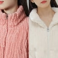 thumbnail image 5 of Women'S Fleece Pajamas Long Sleeve Zip Up Jackets Pants Set Lounge Sets for Women Winter Cozy Pajamas for Women Soft, 5 of 5