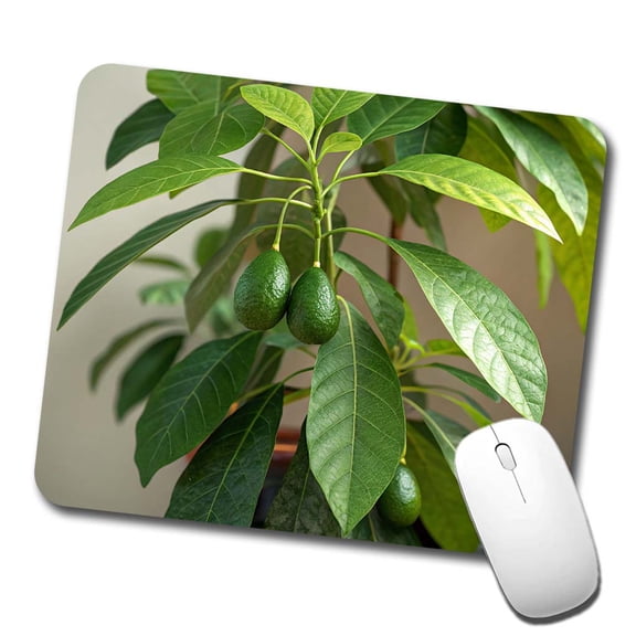 Avocados On Plant Mouse Pad Low Profile Gaming Mat