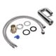 thumbnail image 2 of G1/2 Wash Basin Faucet Set Copper 360° Rotating Cold Hot Water Tap Kit for Home Kitchen BathroomChrome Electroplating 2Pcs Water Inlet, 2 of 10
