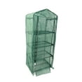 thumbnail image 5 of Mini 4-Tier Greenhouse for Indoor or Outdoor Gardens―65”x27.5”x19.5”―Sturdy Portable Gardening Shelves with Reinforced Polyethylene Cover―Roll-up Zipper Door―Small Green House for Plants and Flowers, 5 of 7