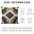 thumbnail image 5 of QZHH  Urban Tribal Pattern Aztec Concrete and Wood Throw Pillow Covers Cozy Square Throw Pillowcases Home Decoration for Bed Couch Sofa Living Room Cushion Cover, 5 of 5