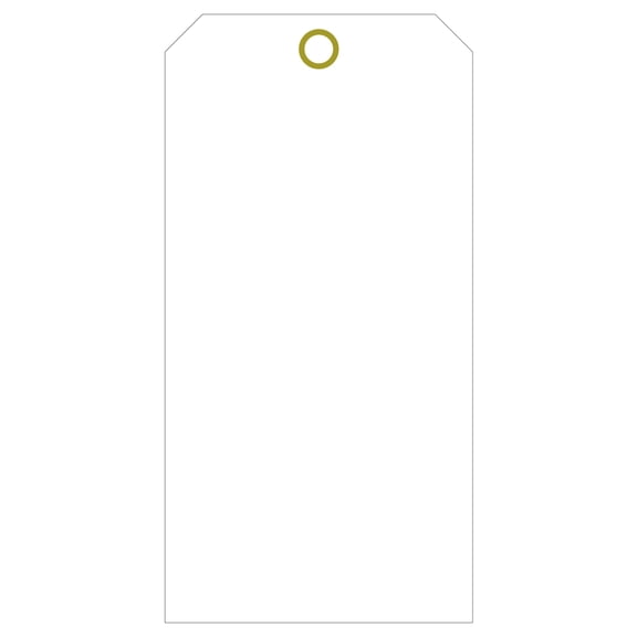 2 x 4 White Plastic Waterproof tags 100 per pack