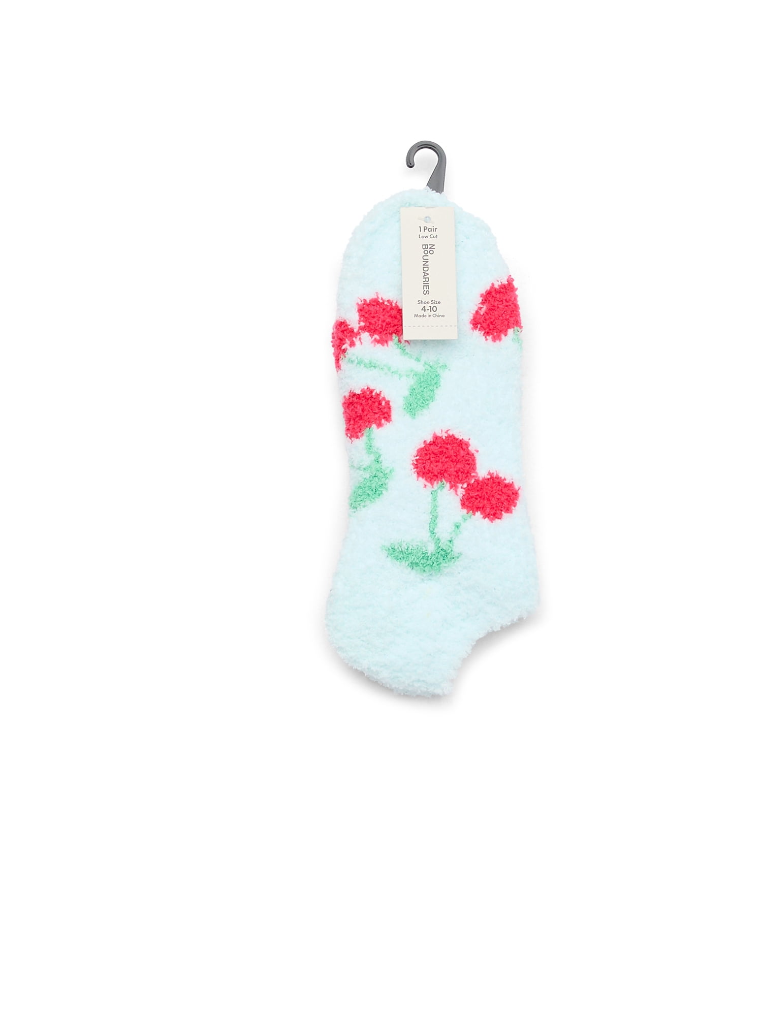 No Boundaries Low Cut Cozy Socks, 1-Pack, Women's, Size 4-10