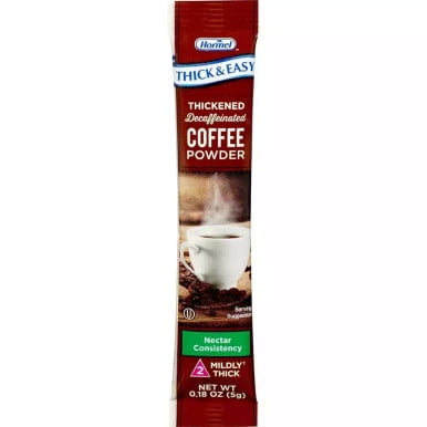 Hormel Thick and Easy Nectar Level 2 Consistency Decaf Coffee 5 Gram -(72/Case)