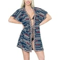 thumbnail image 3 of HAPPY BAY Women's Cotton Summer Front Open Soft Beach Beachwear Duster Kimono Cardigan 2X-3X Blue Horizon_AB977, 3 of 5