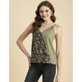thumbnail image 2 of Moomaya Printed Spaghetti Strap Top, Sleeveless V-Neck Adjustable Tanks Camisole, 2 of 9