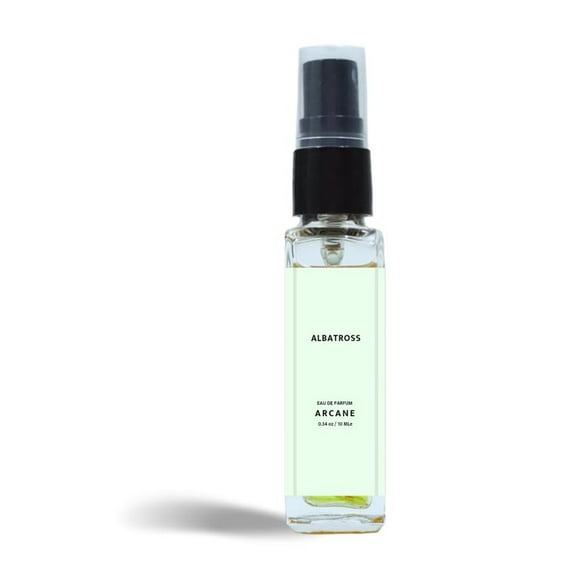 Albatross Arcane Eau De Parfum For Men 10ml, 0.3 Fl.oz. | Long Lasting Fragrance For Boys - With Black Pepper, Iris Pallida & Patchouli Notes | Perfect Gift For Husband - Pocket Perfume